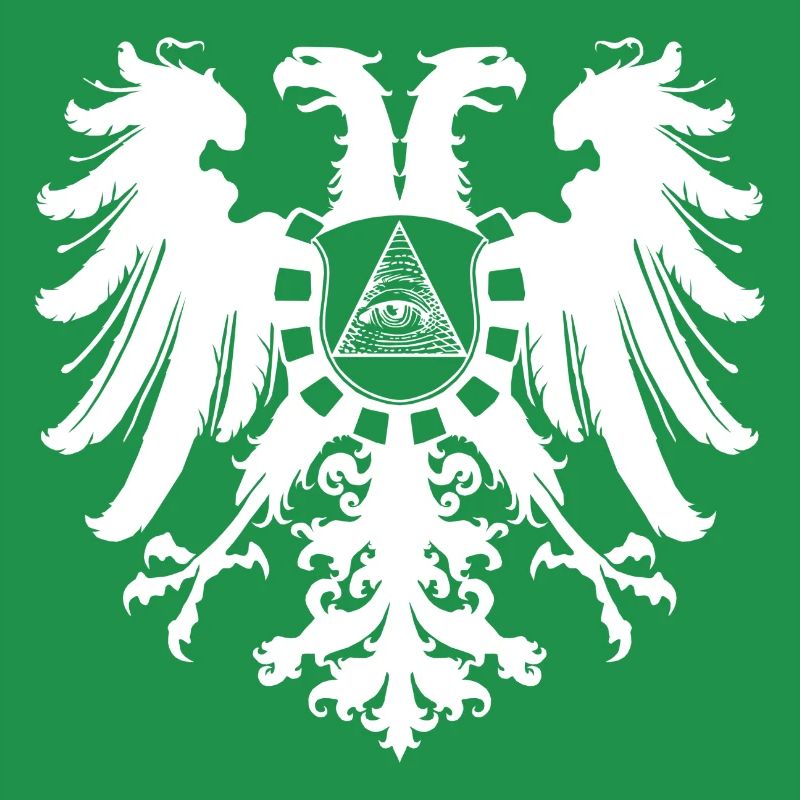 White Illuminati Eagle