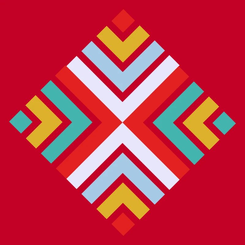 Folk geometric pattern