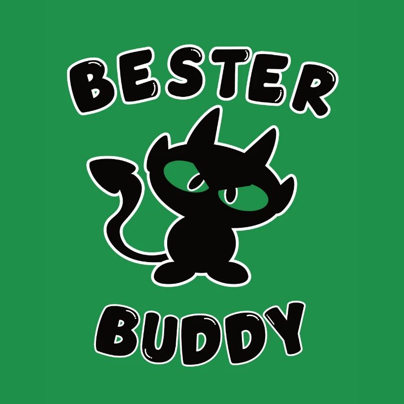 cooles bester Buddy Design mit Teufelchen