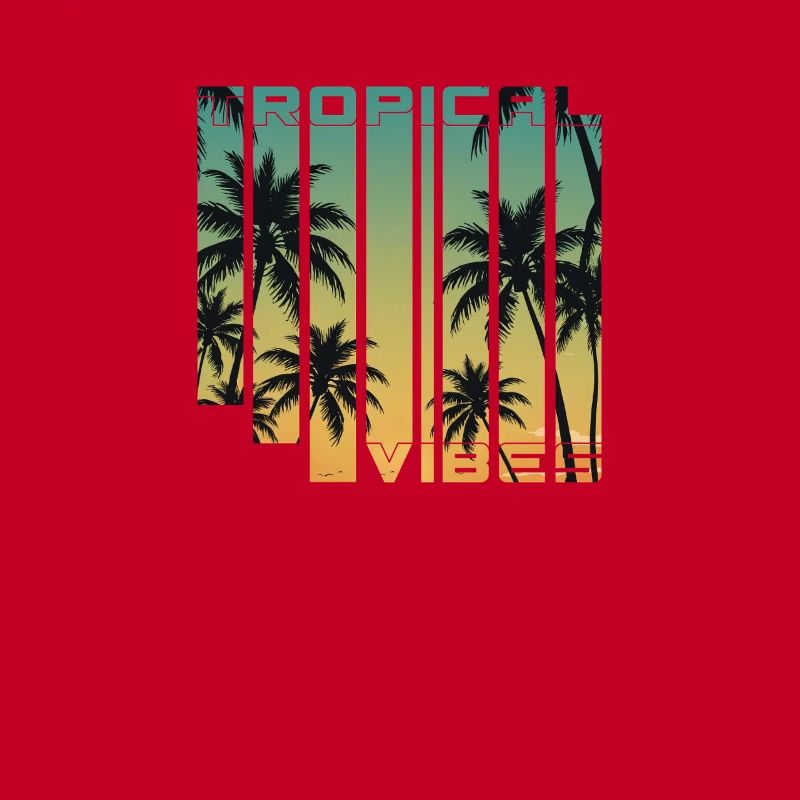 Tropical Vibes Gradient Palms