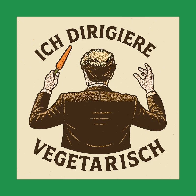 Dirigent Ich dirigiere vegetarisch