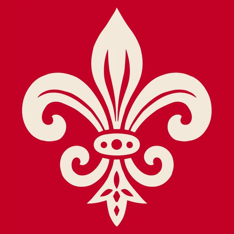 Schlichtes Fleur de lis Design