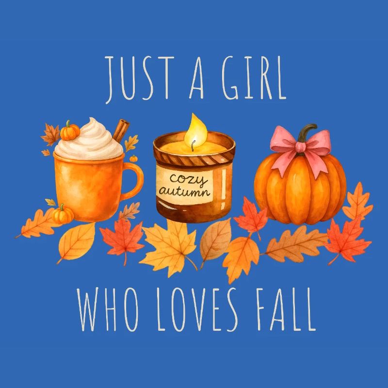Nur ein Mädchen das Herbst liebt