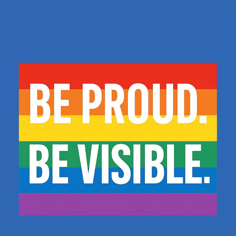 Rainbow Pride Statement Design
