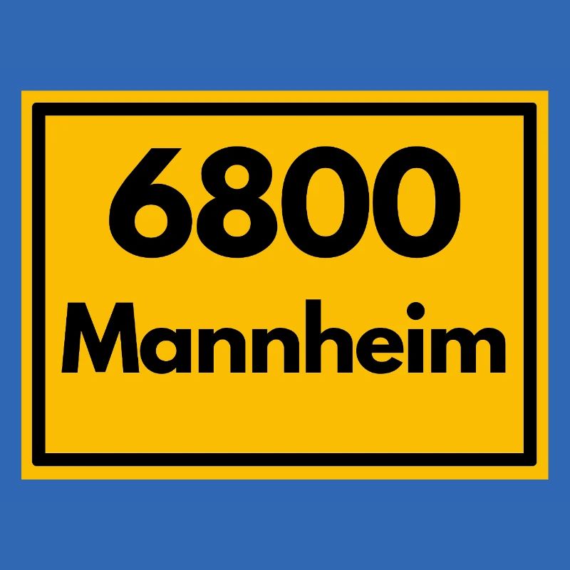 OLD POSTCODE POSTCODE RETRO 6800 MANNHEIM Squares