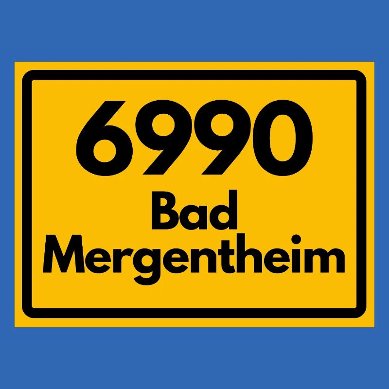 ANCIEN CODE POSTAL RETRO 6990 BAD MERGENTHEIM