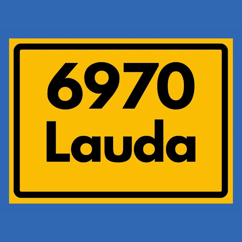 OLD POSTCODE ZIP CODE RETRO 6970 LAUDA HEIMATSTOLZ
