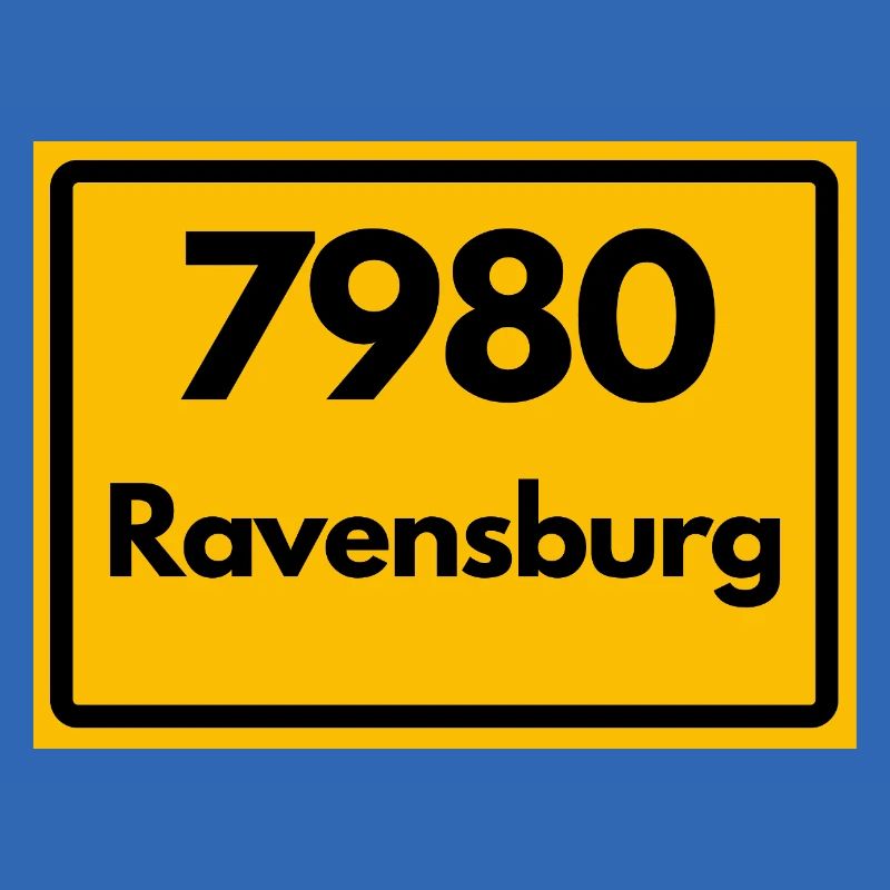 OLD POSTCODE ZIP CODE RETRO 7980 RAVENSBURG HEIMAT