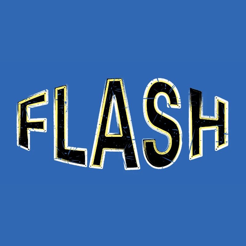 Étiquette FLASH avec flashs