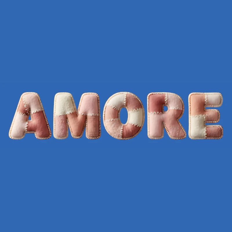 Amore Plüschstich Patchwork Geschenk
