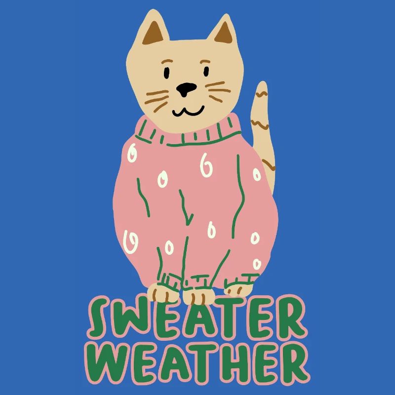 Chat en pull rose – Temps de pull