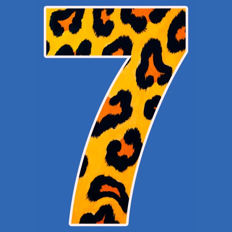 Leopard 7 Neon Pattern