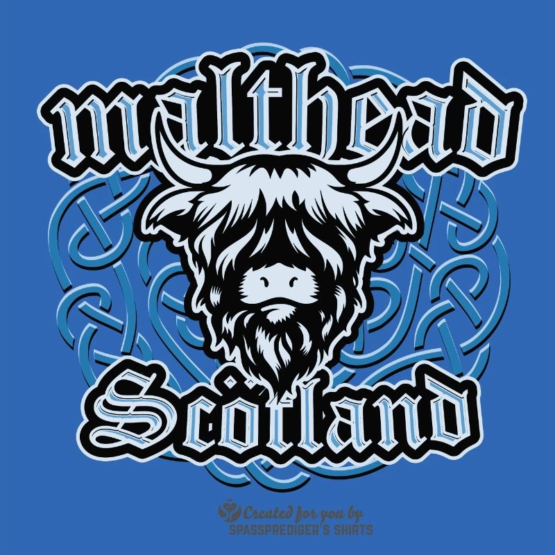 Malt Whiskey Malthead Celtic Braid Pattern