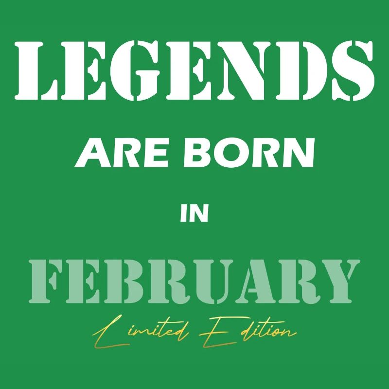 Februar Legends Geschenk white