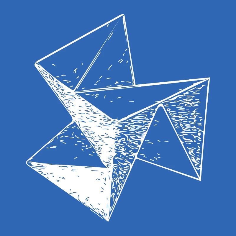 3d Triangle Vintage Cube structure