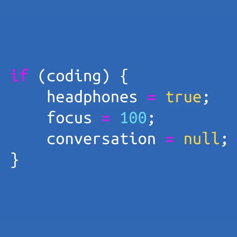 Funny gift for Programmer Headphones while Coding