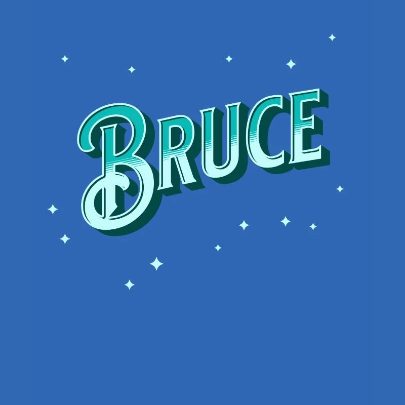 Bruce name personalized
