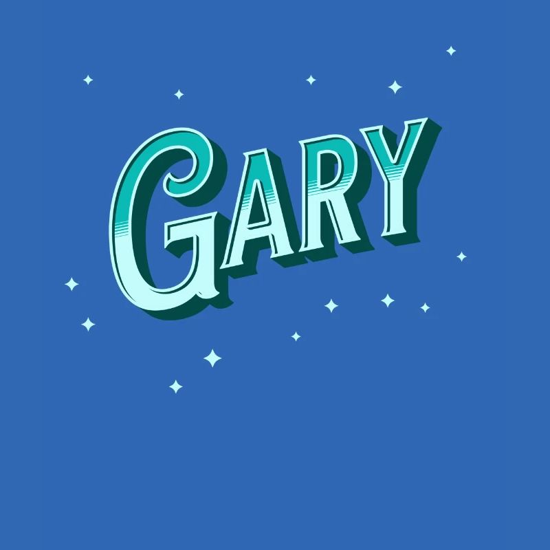 Gary's name personalized