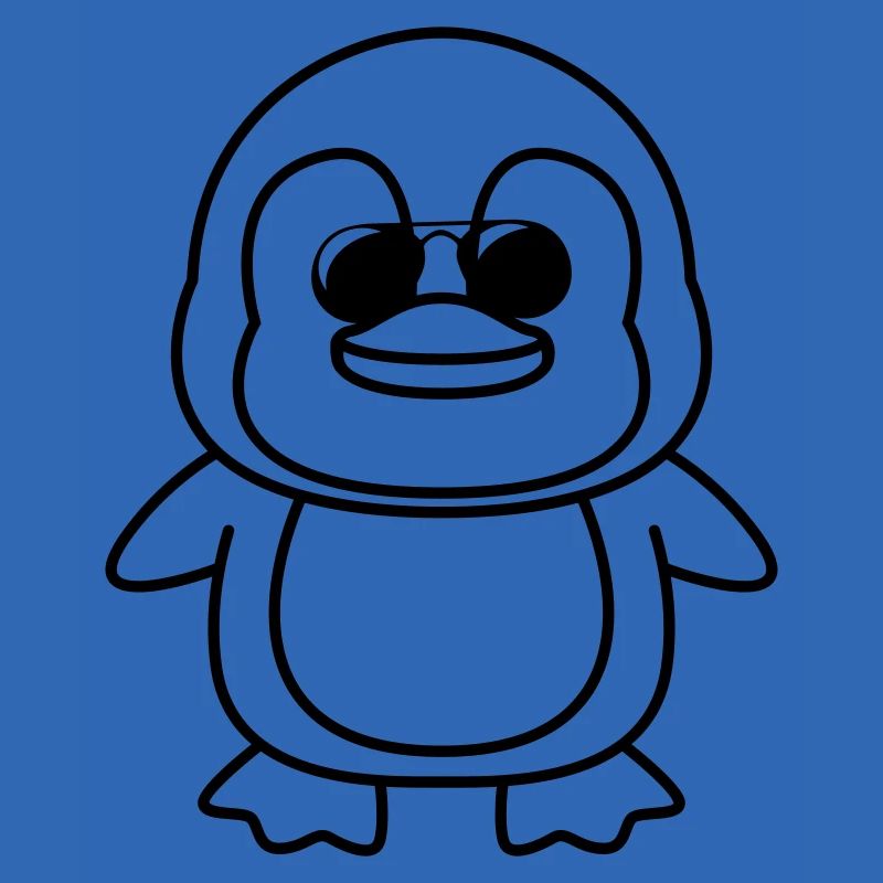 pinguin comic cool