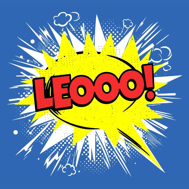 Leo Name Funny Speech Bubble Leooo!
