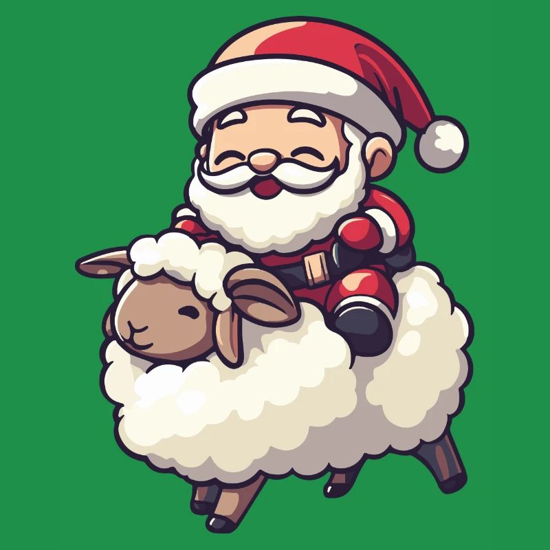 Schaf Weihnachtsmann