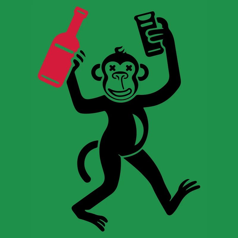 Affe Bier Lustig Junggesellenabschied