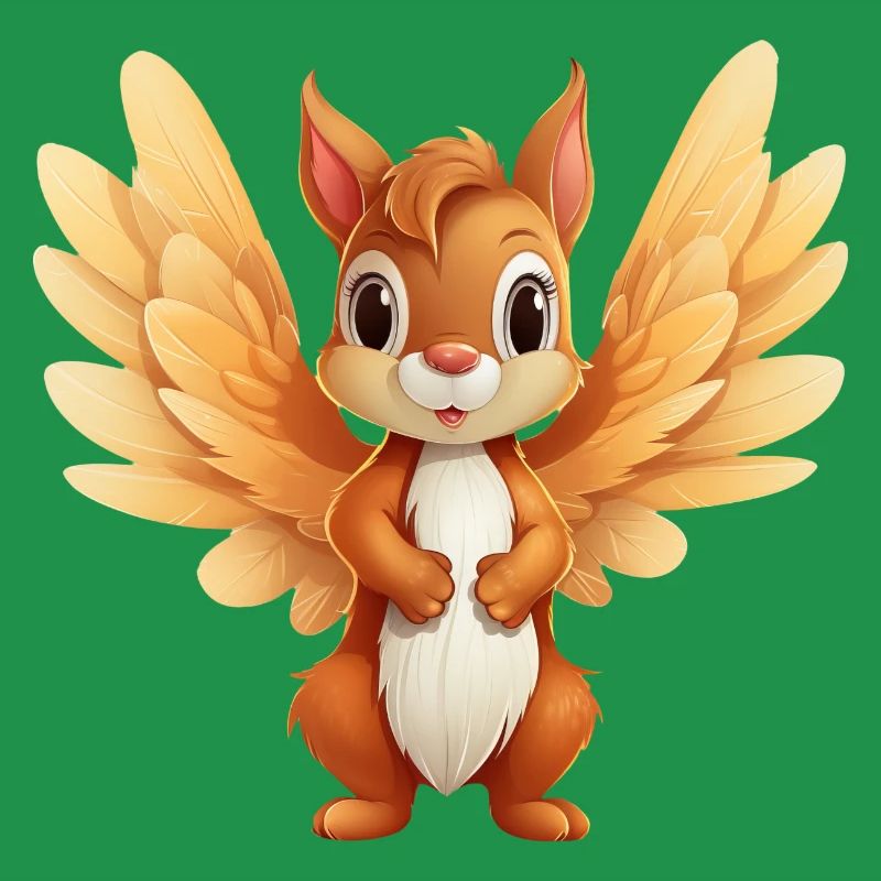 Squirrel Angel - Conception d’animaux célestes