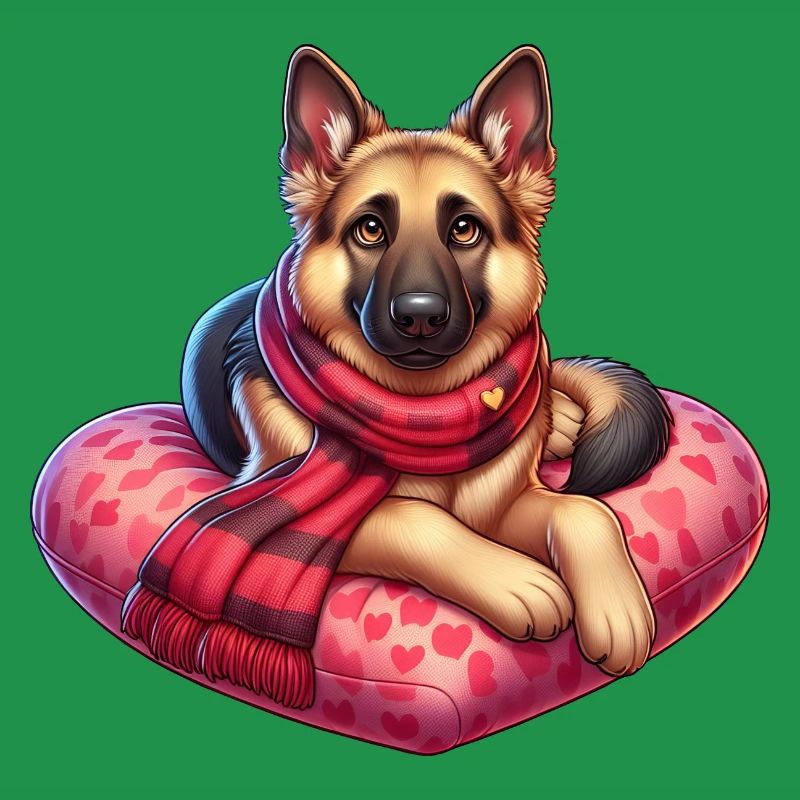 Deutscher Schäferhund Valentinstag