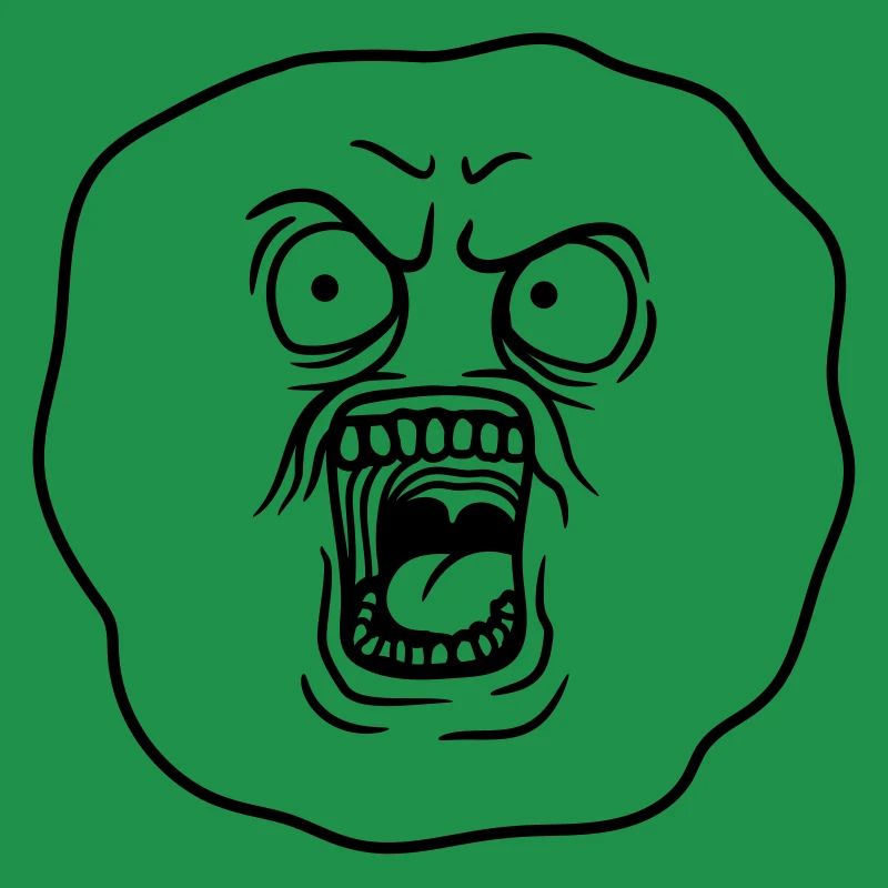 face head shouting screaming bellowing aloud boese a