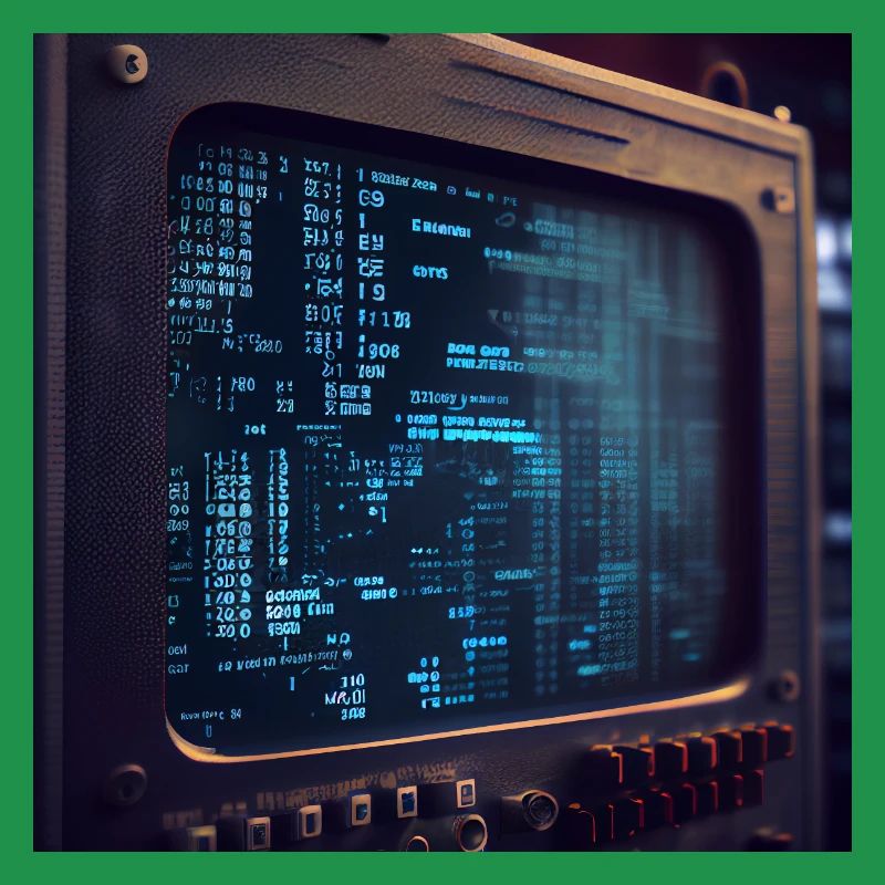 Code sur un écran de PC