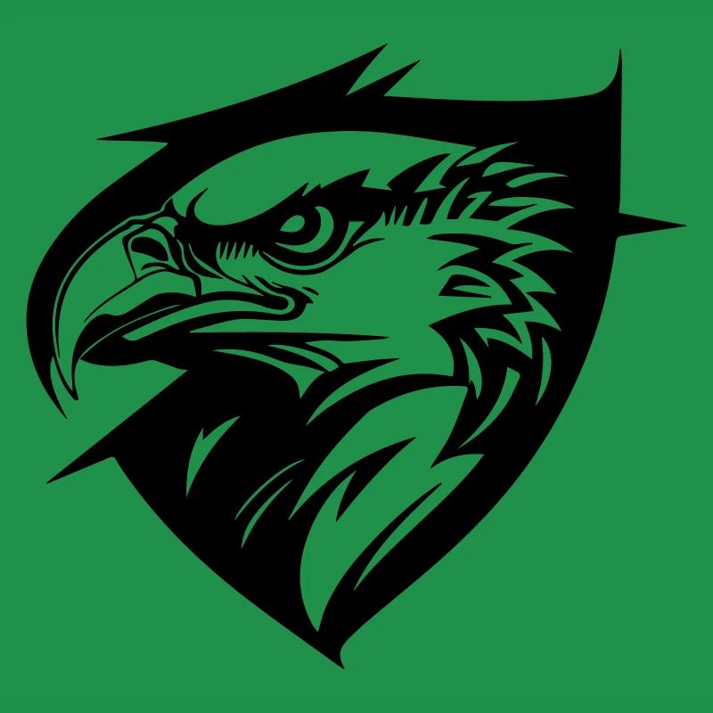 Eagle in profile