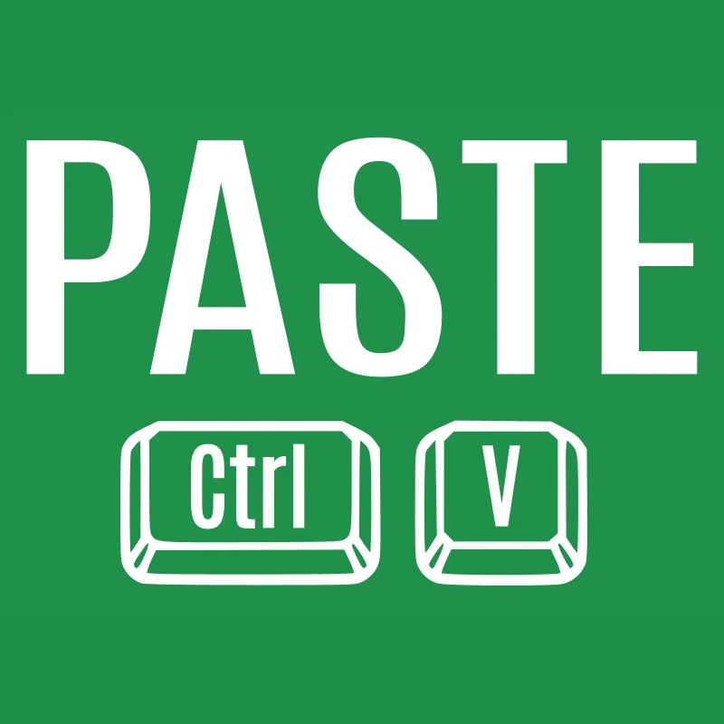 Copy Paste Ctrl + C V Vater Mutter Kind Baby Fun