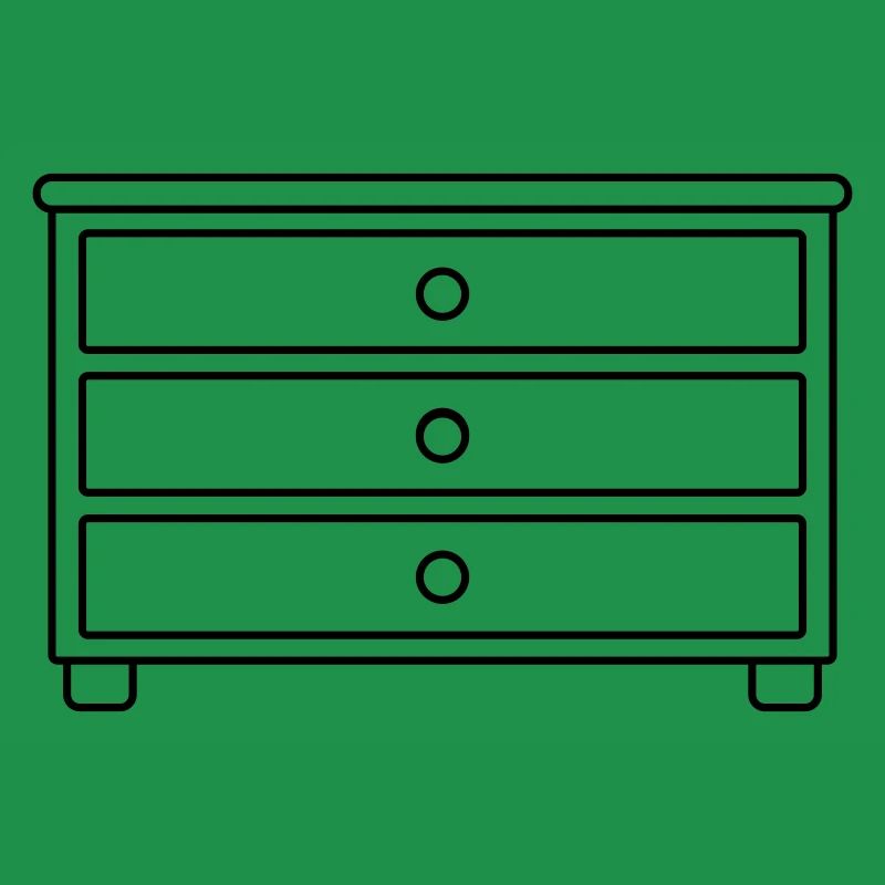 Möbelstück Schubladen Kommode Design