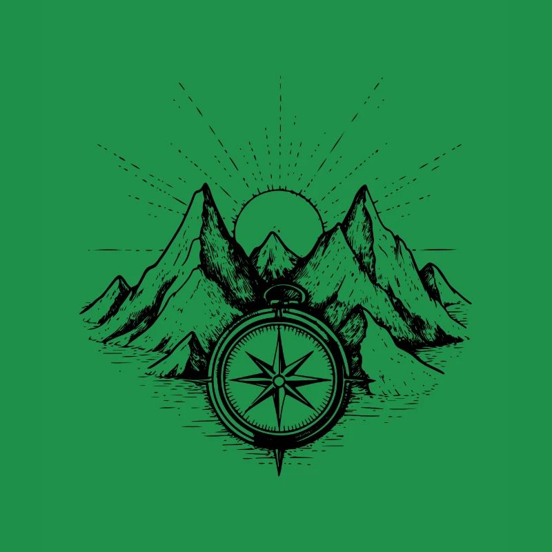 Berge Kompass
