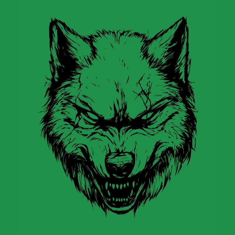 Wolf Kopf Tier