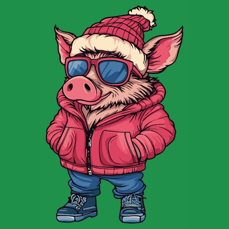 Cochon Cool Comic Sanglier