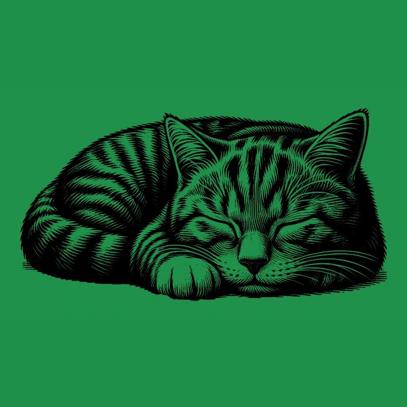 Cute sleeping kitten