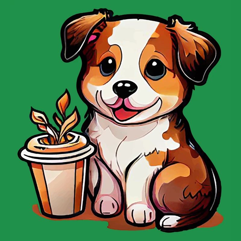 Hündchen mit Kaffee: Der perfekte Begleiter