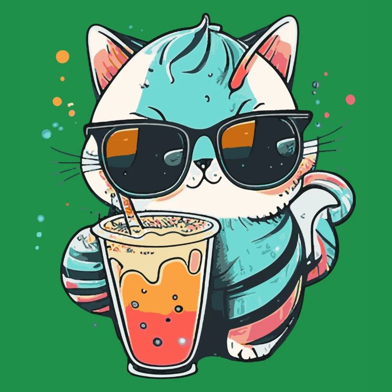 Die coolste Katze am Strand