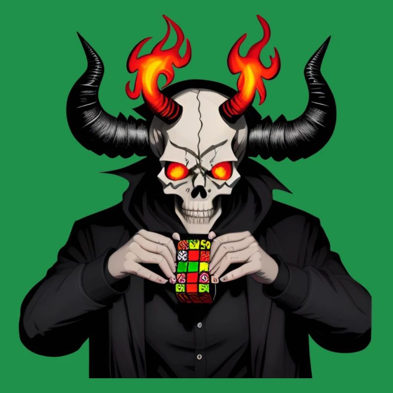 Large Horned Skull | solvin his puzzle cube