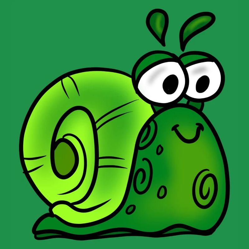 Fröhliche Schnecke
