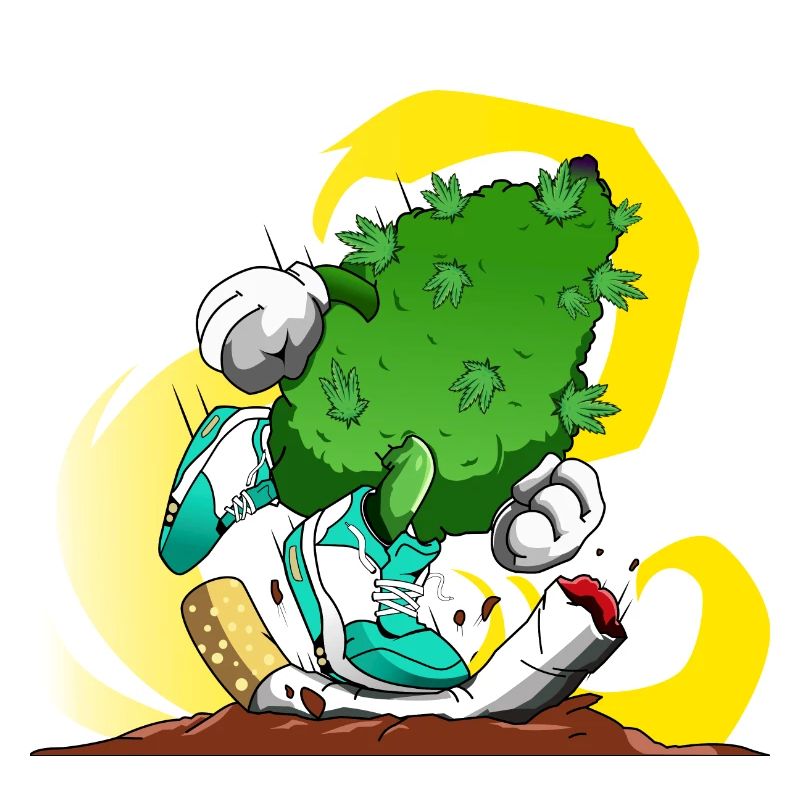 Fumer de l'herbe, pas des cigarettes