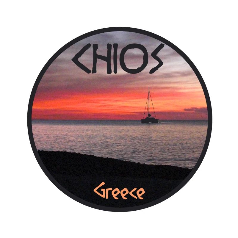 Chios, Grèce, Coucher De Soleil