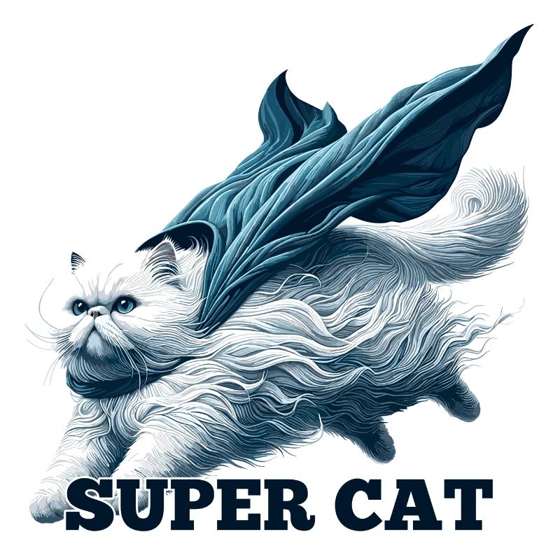 Super chat persan blanc chat persan cadeau
