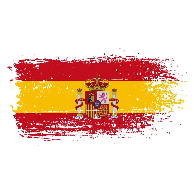 Éclaboussure d’écusson du drapeau espagnol