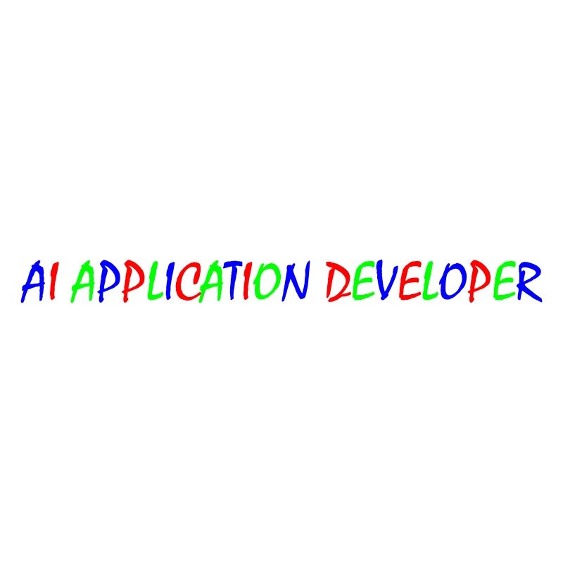 AI Application Developer – Bunte Typografie