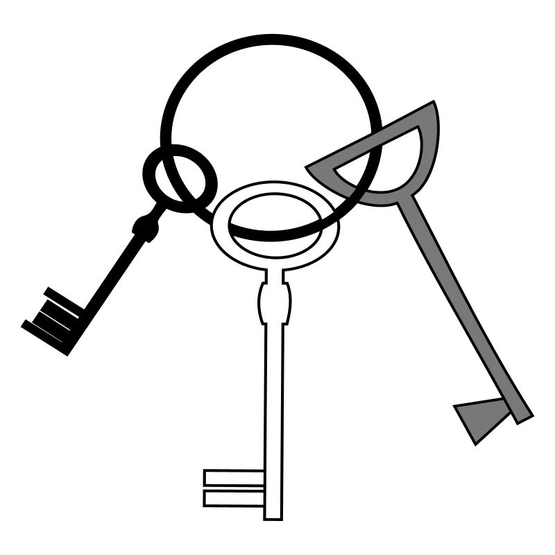Keychain 3 key vector