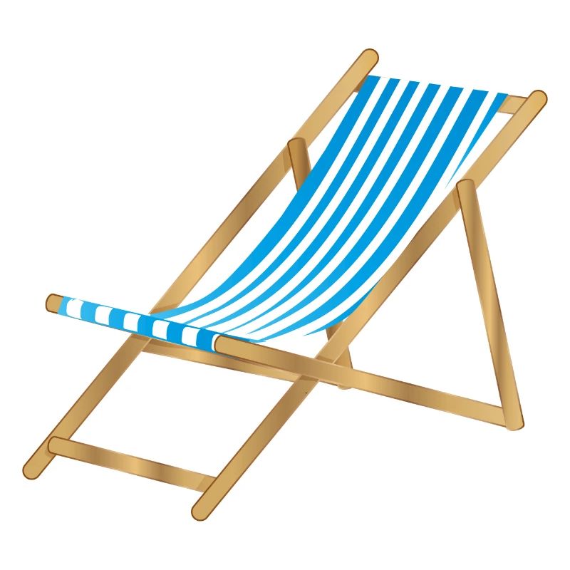 chaise longue marine rayée bleu blanc