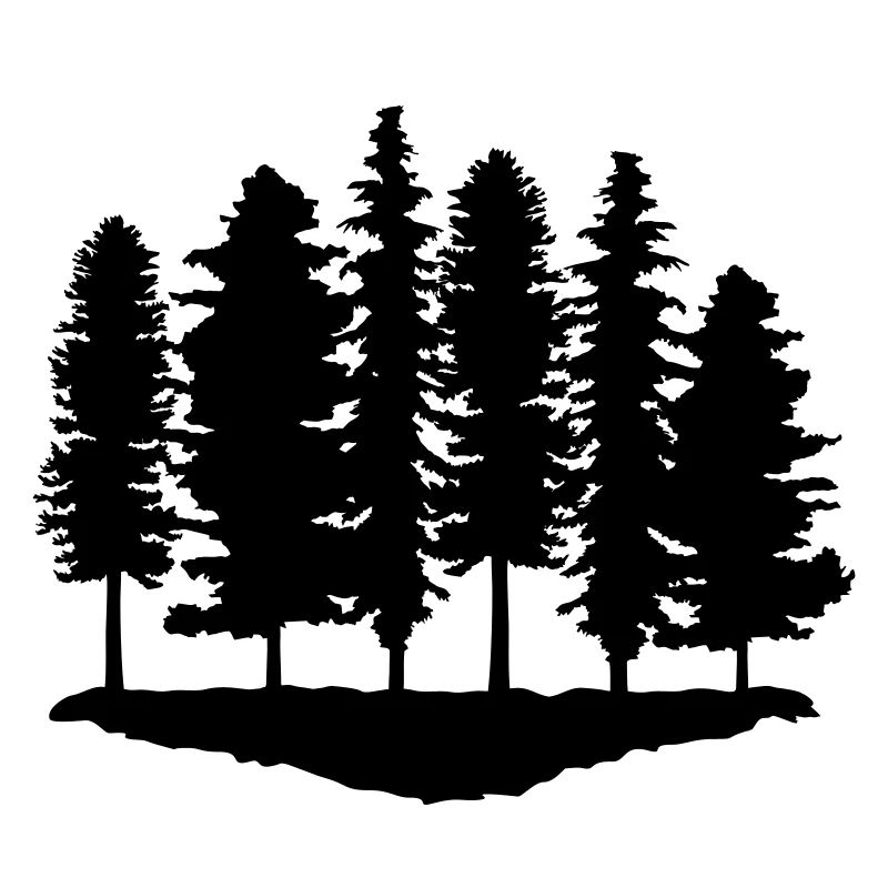 Forest and Full Moon, Trees - Forêt