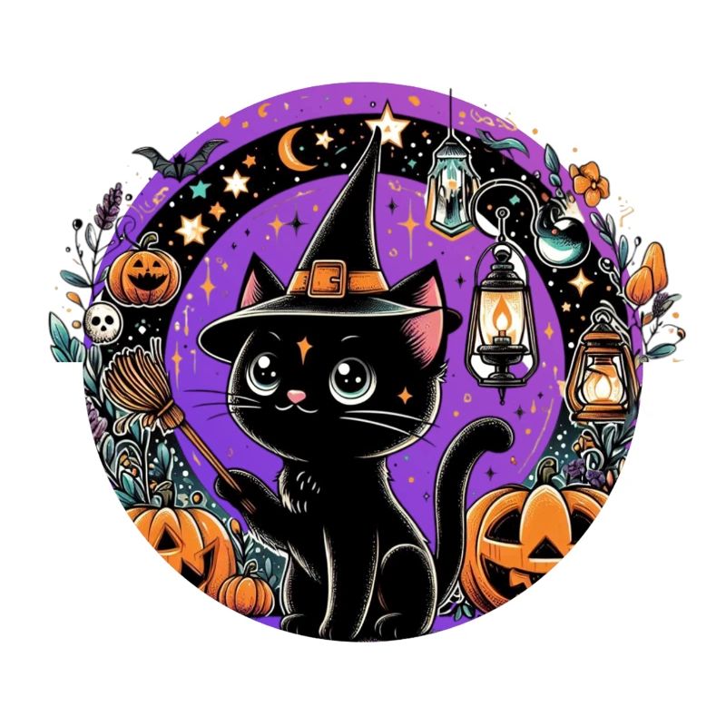 Kitty violet Halloween